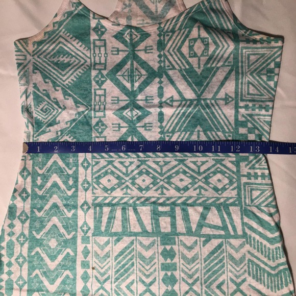 INA Aztec Tribal Print Racerback Tank Top - Picture 8 of 14